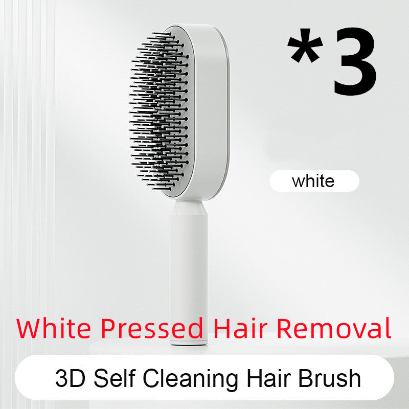 Self-Cleaning Hair Brush - Scalp Massage & Detangling Comb