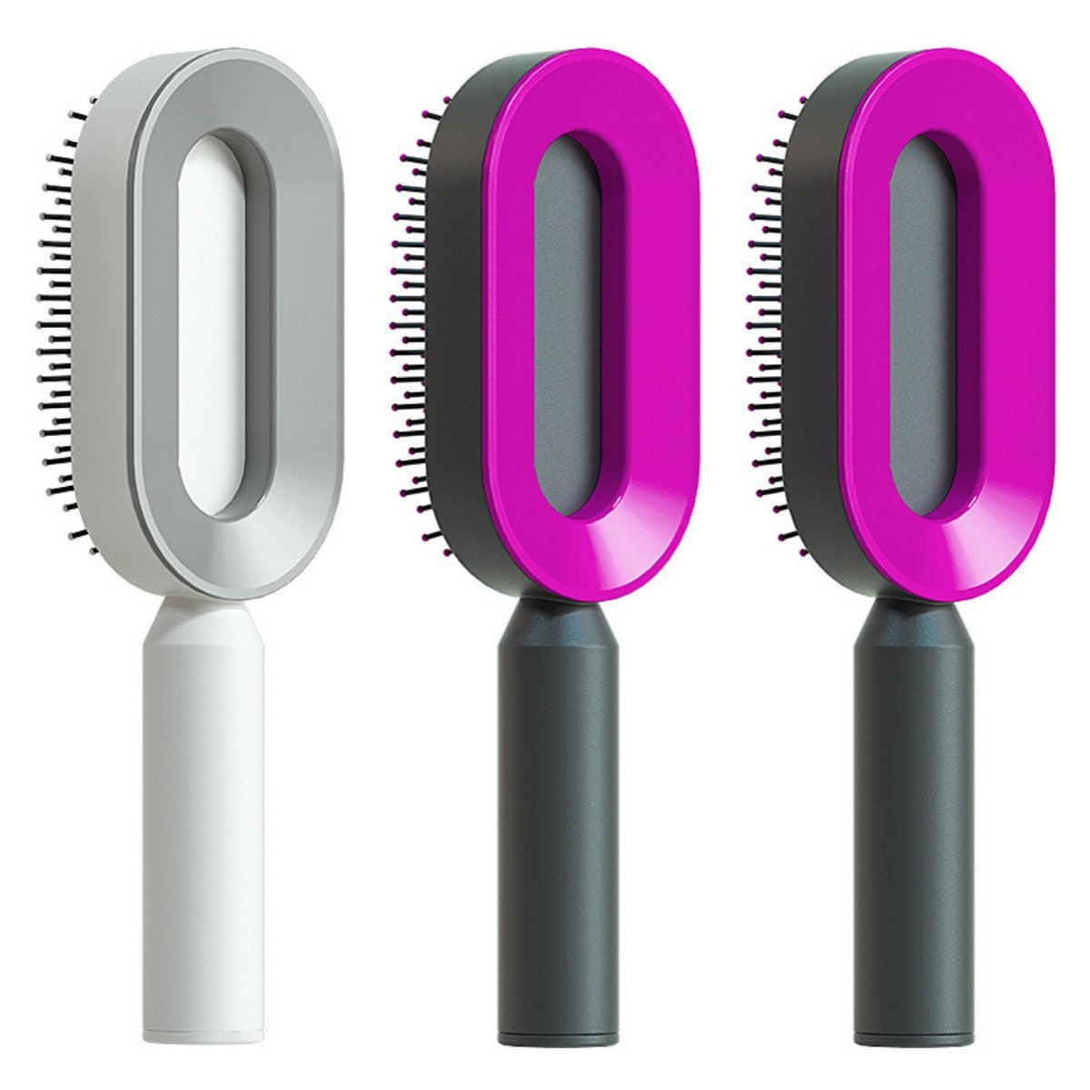 Self-Cleaning Hair Brush - Scalp Massage & Detangling Comb