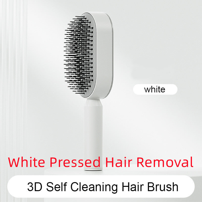 Self-Cleaning Hair Brush - Scalp Massage & Detangling Comb