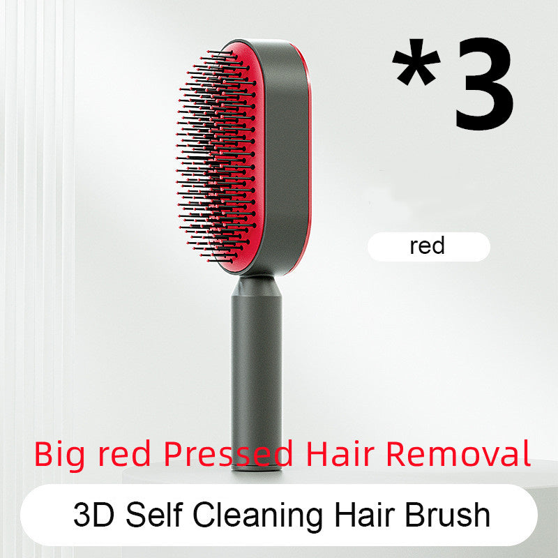 Self-Cleaning Hair Brush - Scalp Massage & Detangling Comb