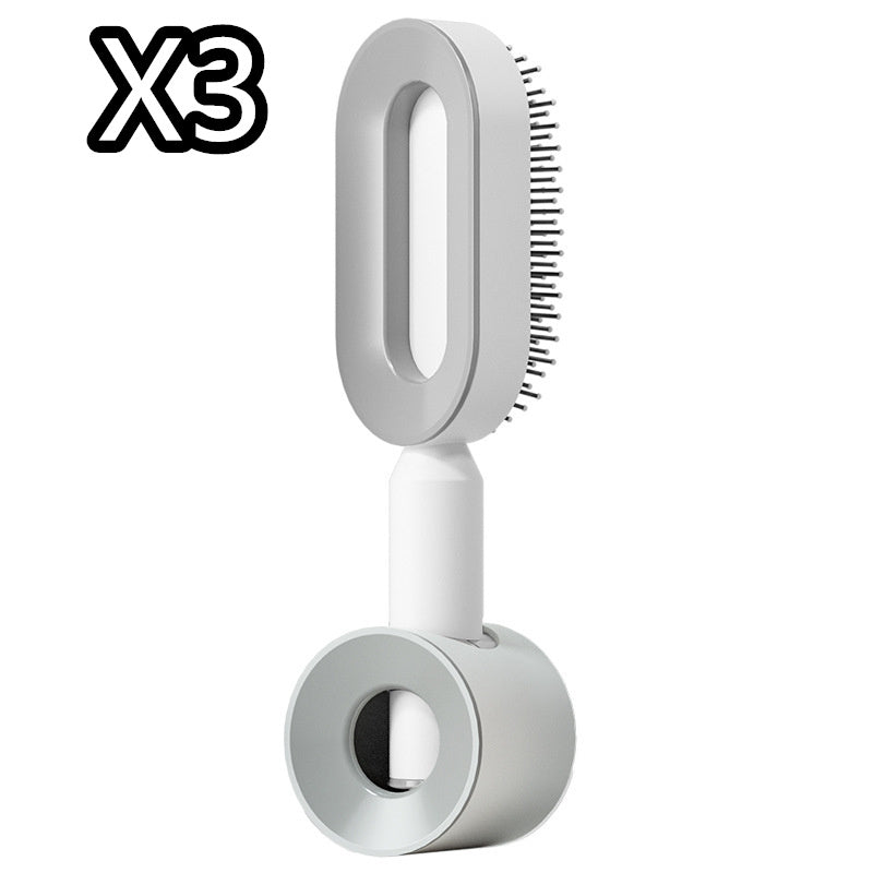 Self-Cleaning Hair Brush - Scalp Massage & Detangling Comb