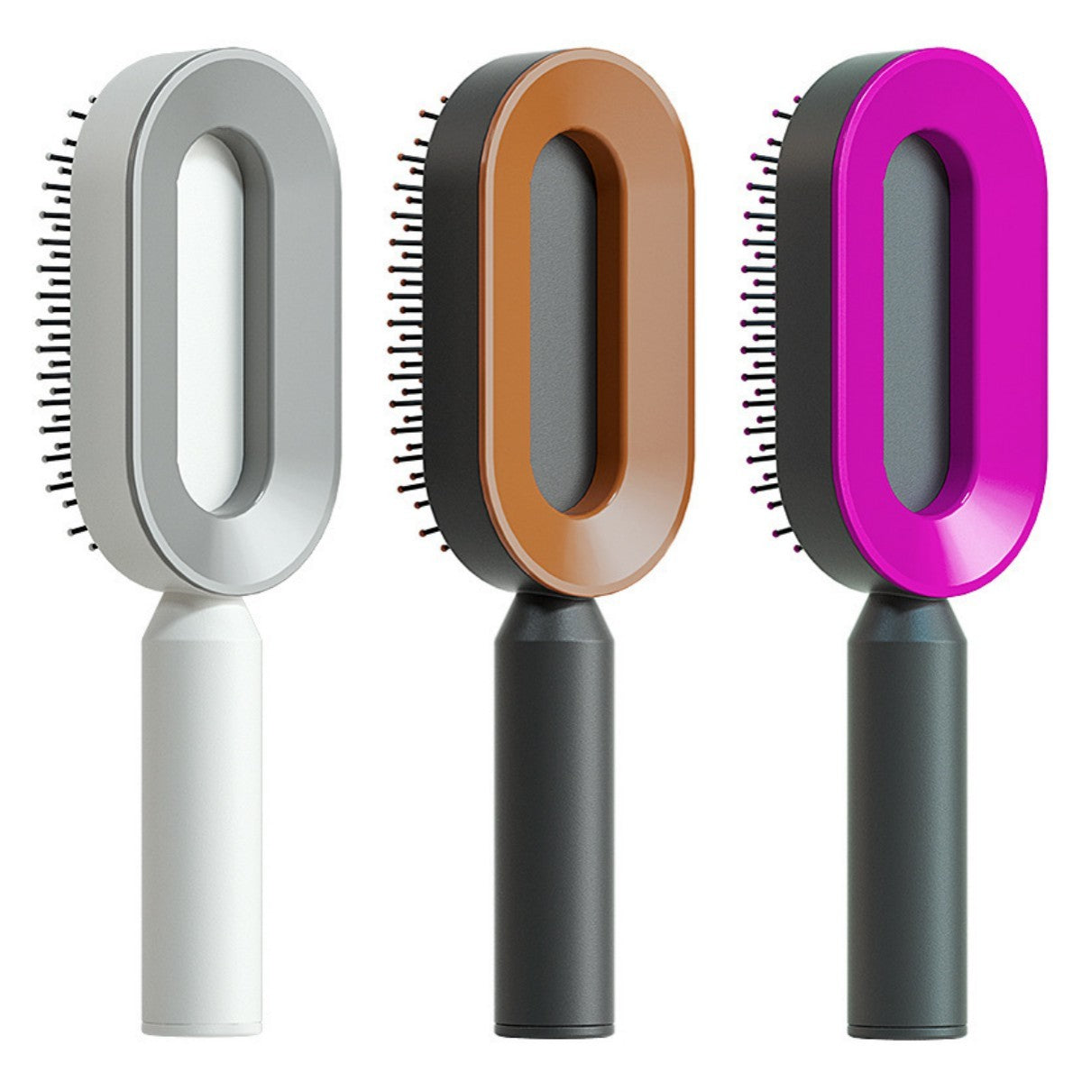 Self-Cleaning Hair Brush - Scalp Massage & Detangling Comb