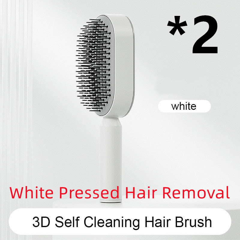 Self-Cleaning Hair Brush - Scalp Massage & Detangling Comb