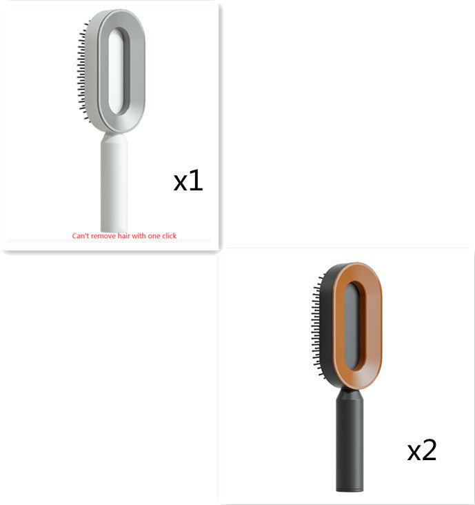 Self-Cleaning Hair Brush - Scalp Massage & Detangling Comb