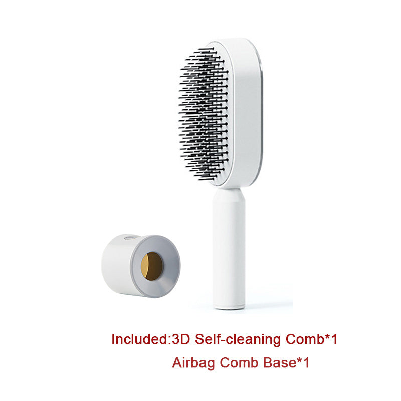 Self-Cleaning Hair Brush - Scalp Massage & Detangling Comb