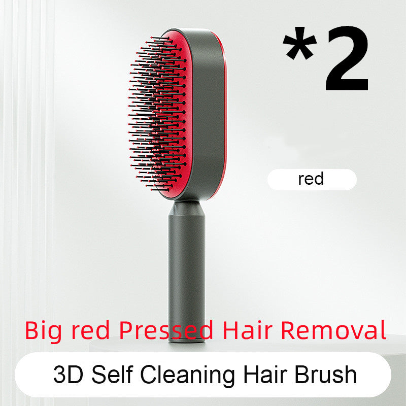 Self-Cleaning Hair Brush - Scalp Massage & Detangling Comb