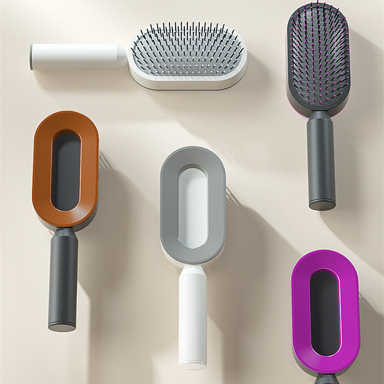 Self-Cleaning Hair Brush - Scalp Massage & Detangling Comb