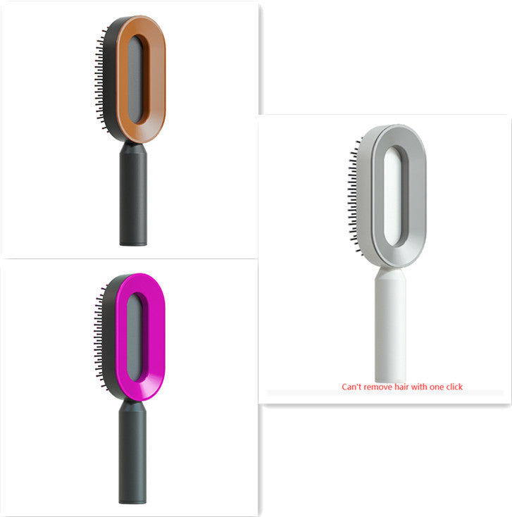 Self-Cleaning Hair Brush - Scalp Massage & Detangling Comb