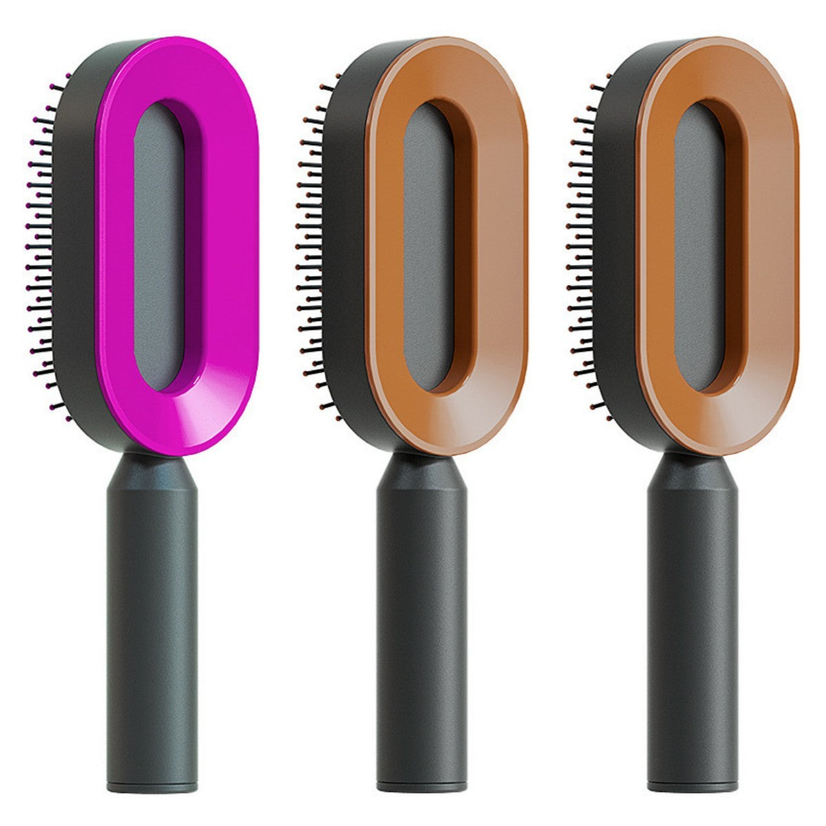 Self-Cleaning Hair Brush - Scalp Massage & Detangling Comb