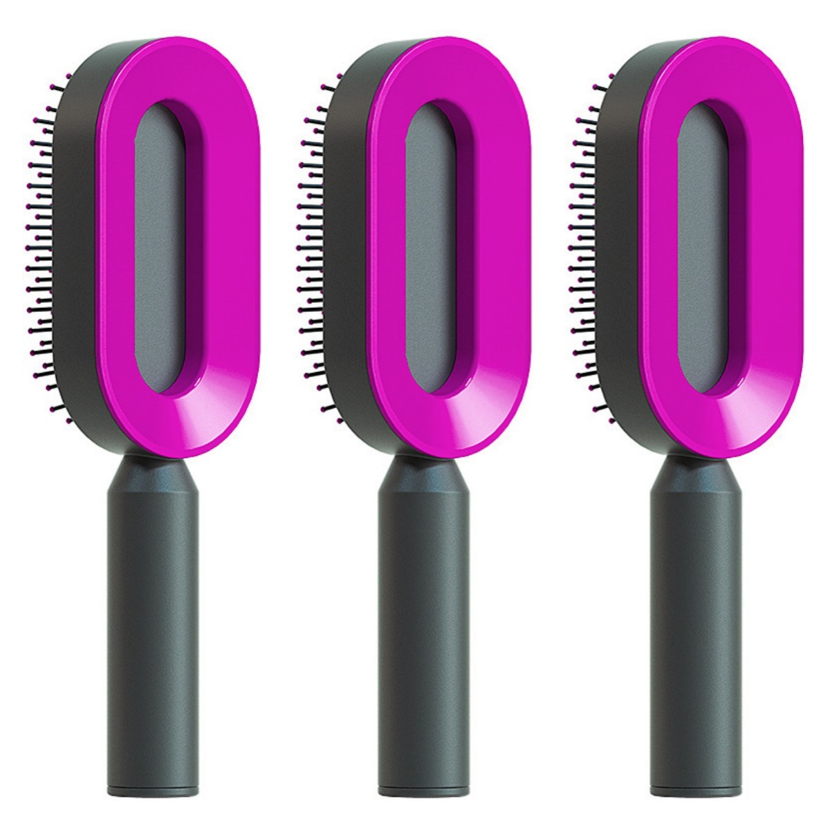 Self-Cleaning Hair Brush - Scalp Massage & Detangling Comb