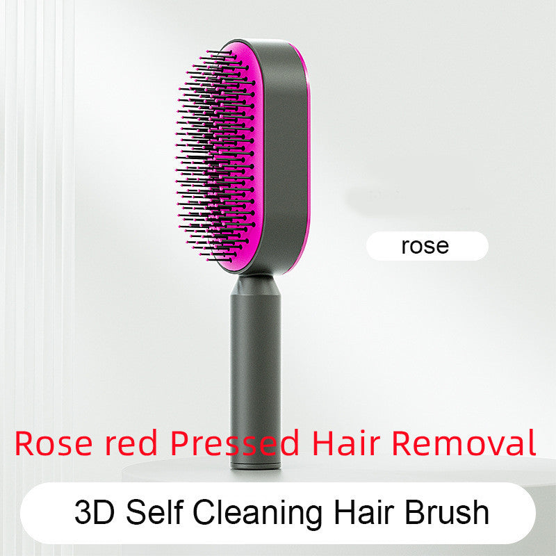 Self-Cleaning Hair Brush - Scalp Massage & Detangling Comb