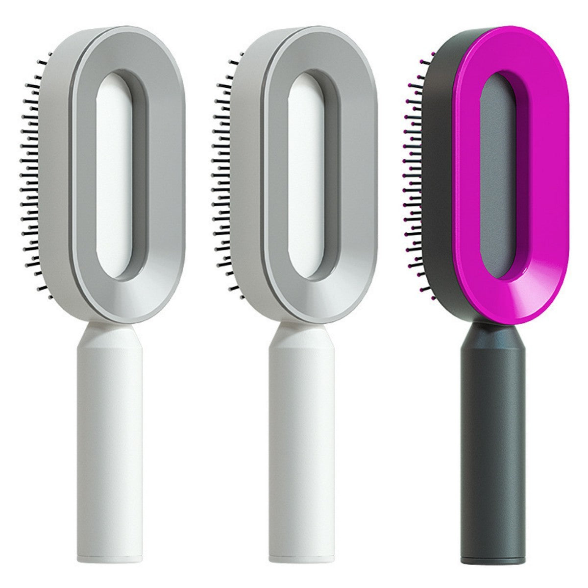 Self-Cleaning Hair Brush - Scalp Massage & Detangling Comb