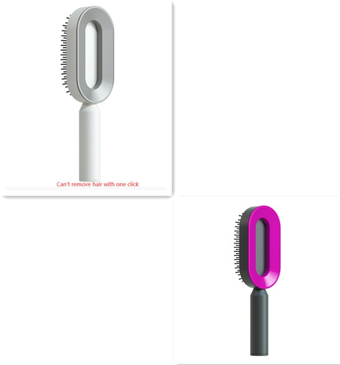 Self-Cleaning Hair Brush - Scalp Massage & Detangling Comb